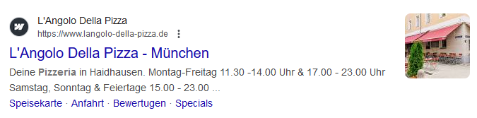 SEO für kleine Unternehmen - Google Snippet lokales SEO