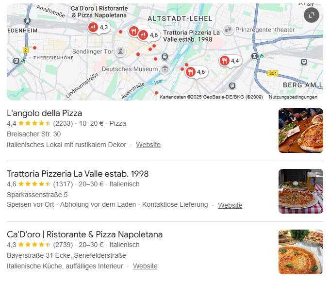 SEO für kleine Unternehmen - lokale Suche