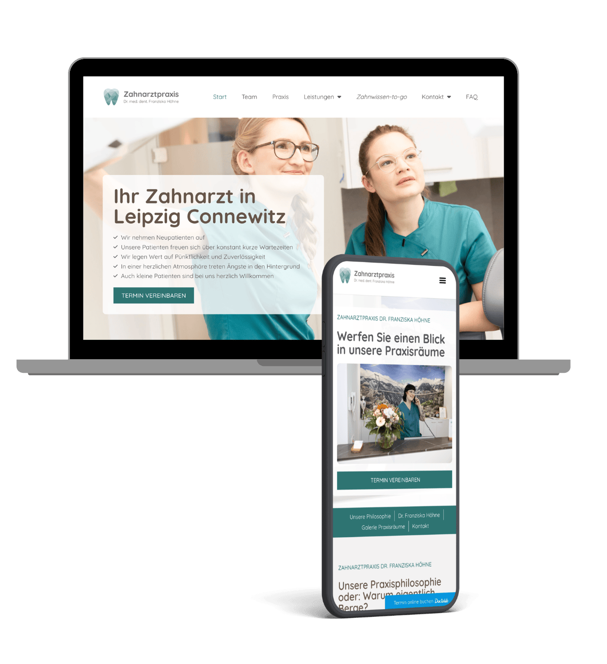 Websites & SEO für Zahnärzte Leipzig & Umgebung-Referenzen-Zahnarztpraxis Connewitz