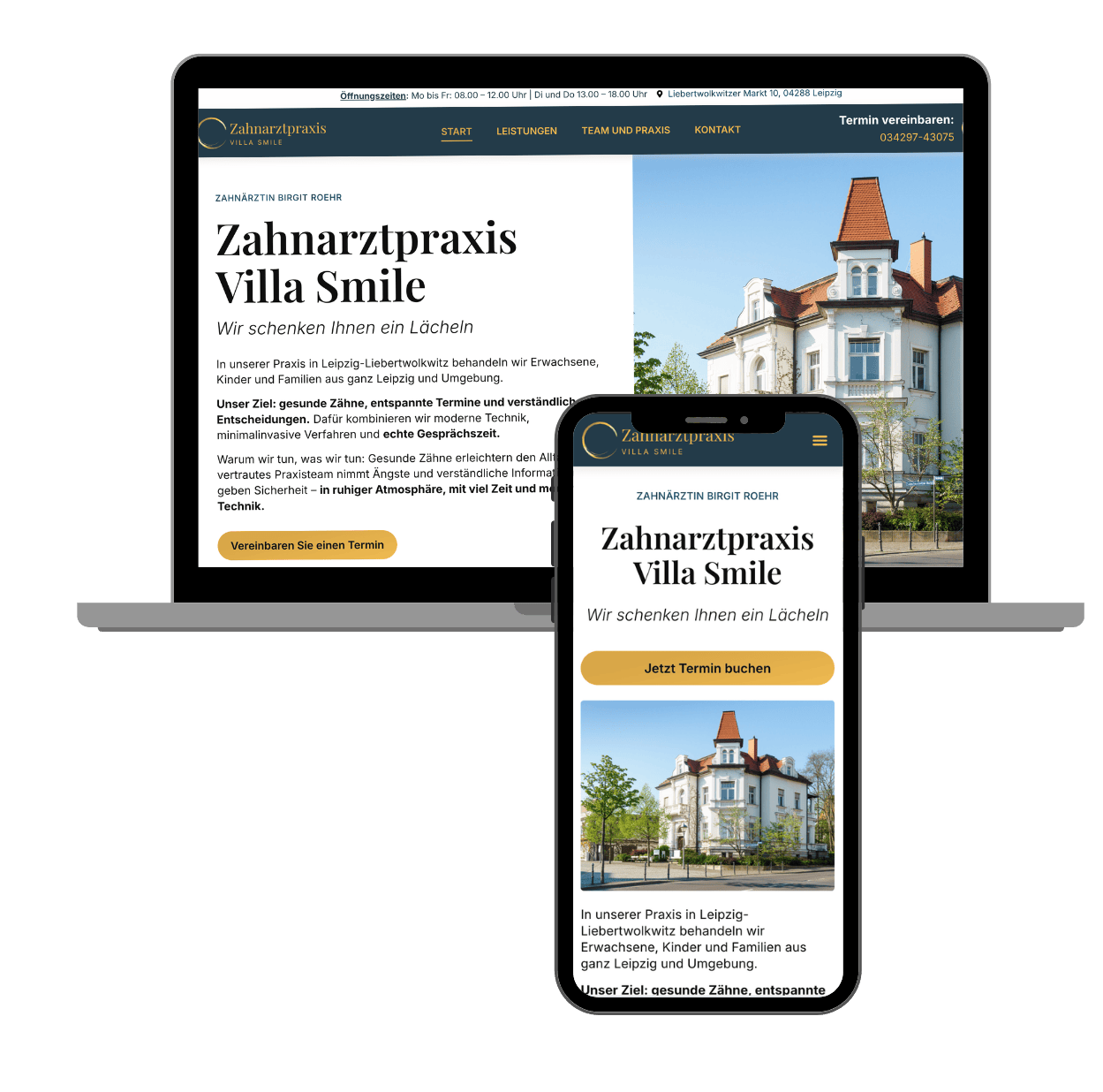 Websites & SEO für Zahnärzte Leipzig & Umgebung-Referenzen-Zahnarztpraxis Leipzig Liebertwolkwitz