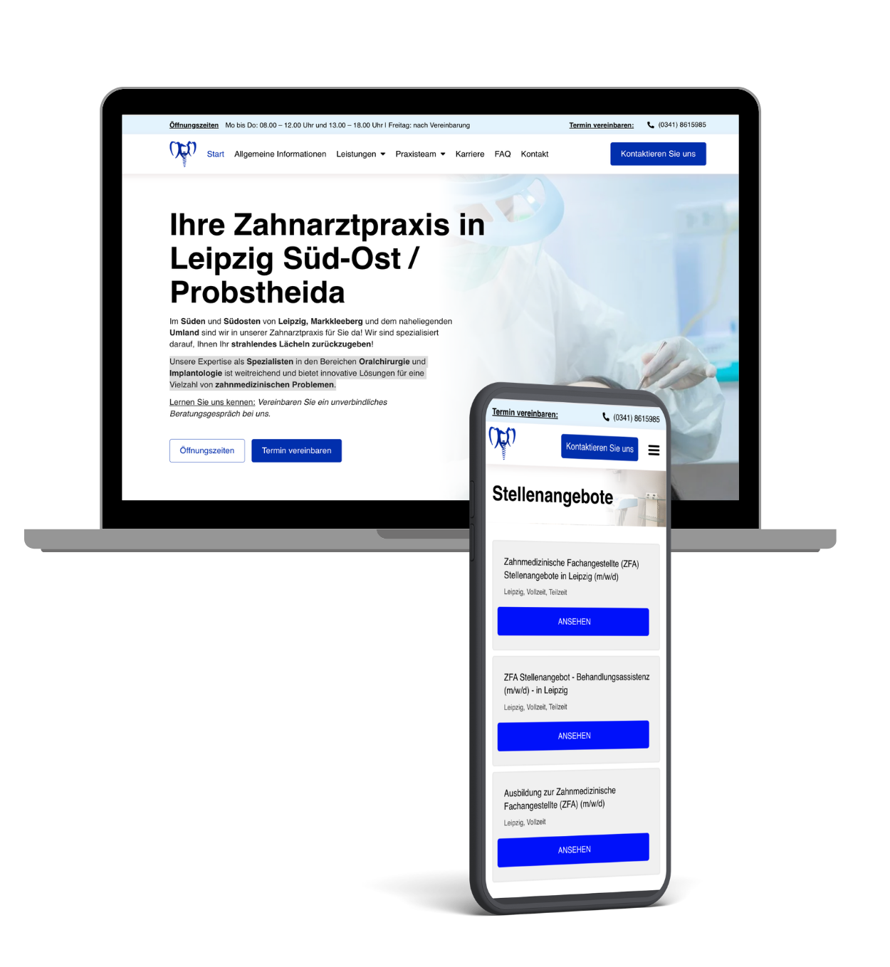 Websites & SEO für Zahnärzte Leipzig & Umgebung-Referenzen-Zahnarztpraxis Sonnenpark Leipzig Süd