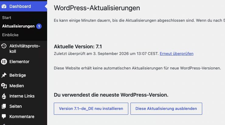 azoora Website-Wartungen